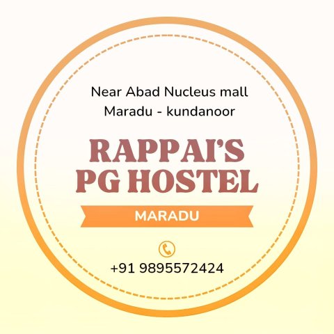 PG Hostel for Gents, maradu metro,Ernakulam, kochi,nucleus mall,forum