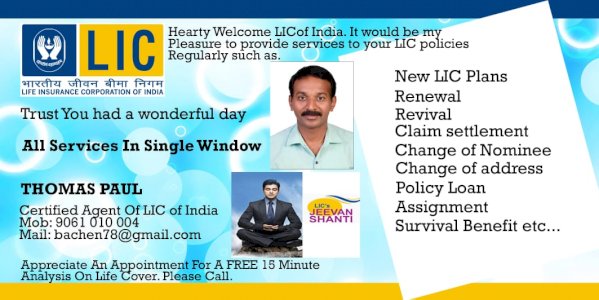 LIC certified Agent -  health insurance 