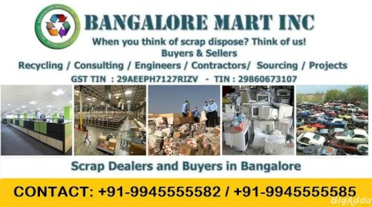 Scrap Dealers and Buyers In Bangalore 