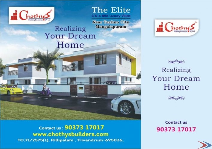 The Elite Luxury Villas Near TECHNO CITY Trivandrum 9037317017