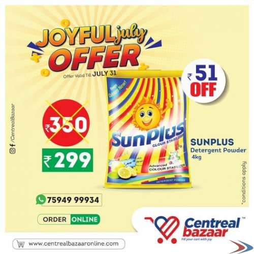 Centreal Bazaar Supermarket Kerala: Buy Groceries Online at Discounted Rates