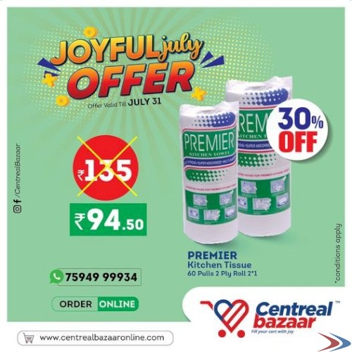 Centreal Bazaar Supermarket Kerala: Buy Groceries Online at Discounted Rates